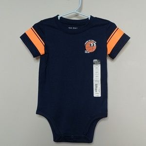 Okie Dokie | Navy/Orange Bodysuit | Sz 18m
